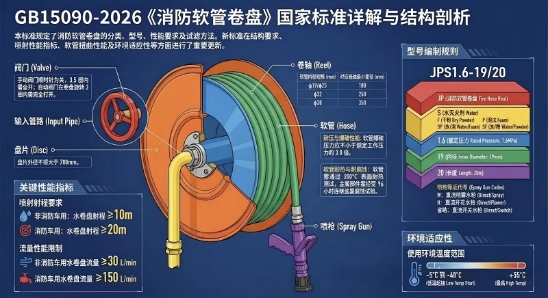 Новый стандарт GB15090-2026 для «Батушки для пожарных шлангов».